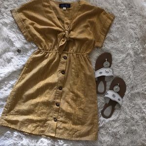 Mustard Dress/Beach Cover Up